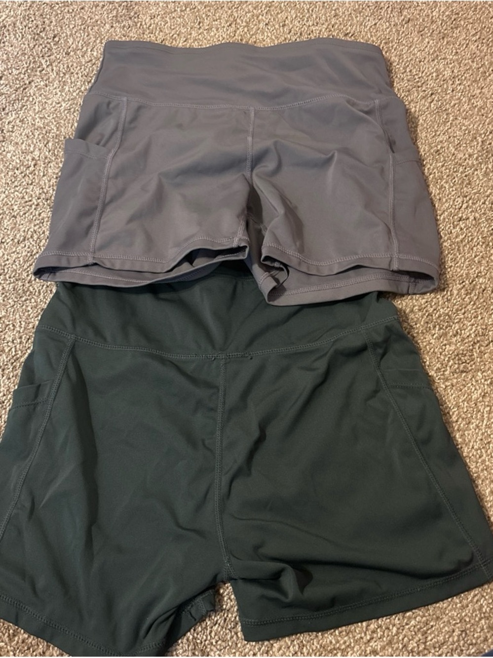 Woman’s Shorts - Gray and Dark Green